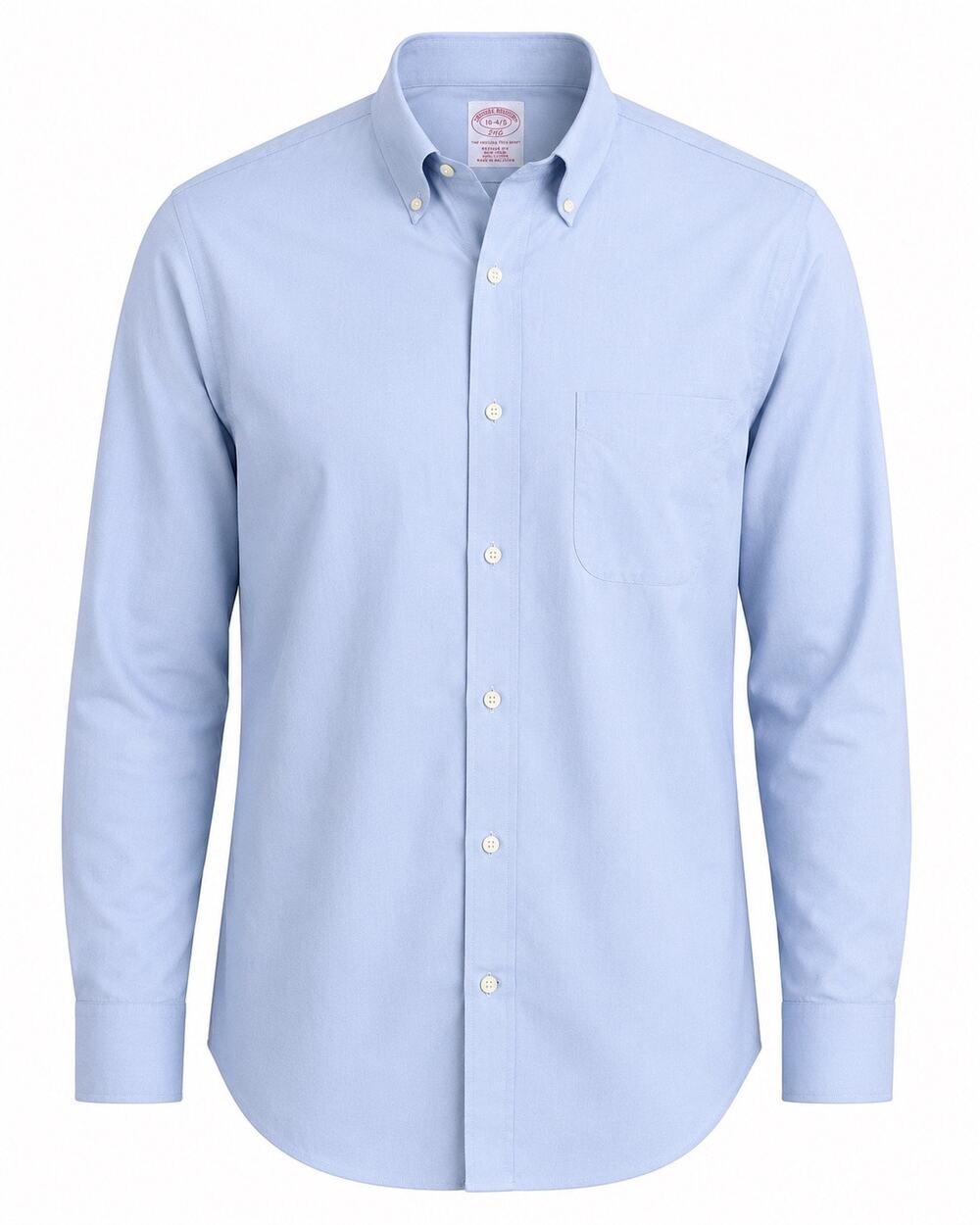 Brooks Brothers 346 Men’s Blue Non-Iron Cotton Button Down Shirt 16-4/5